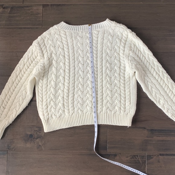 Cream cable knit sweater - Picture 3 of 3